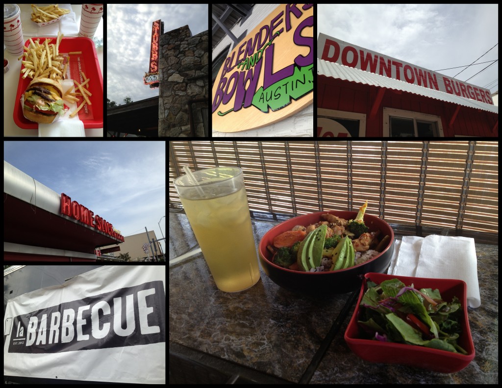 Just a small sampling of when I remembered to take a picture of where (and what) I ate.