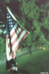 Taken one night in early May 2002, this is one of my favorite pictures.  The flag looks eerie in the green hue...