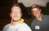 Here's me and Tom during the first Sunday night program, involving running around Blacksburg...