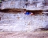 During one of the seniors' day trips to the lake, I climbed some rocks.